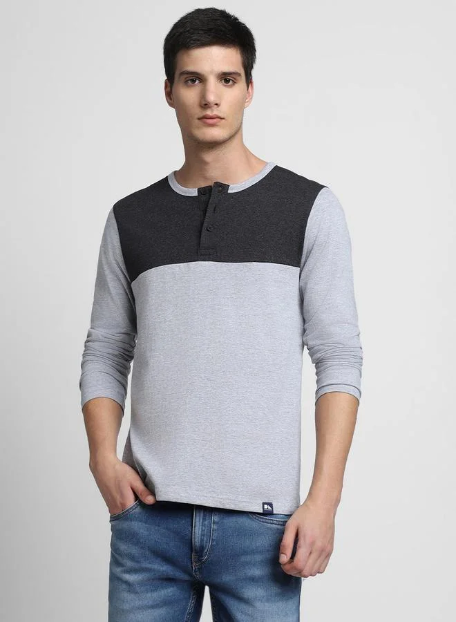 Dennis Lingo Printed Long Sleeves Neck T-Shirt by Styli
