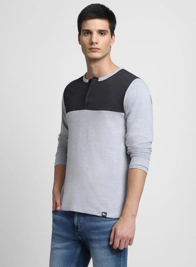 Dennis Lingo Printed Long Sleeves Neck T-Shirt by Styli
