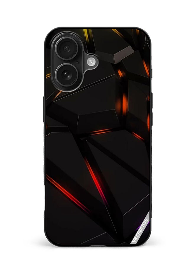 Protective Case Cover For Apple iPhone 16 Plus Abstract Design Multicolour