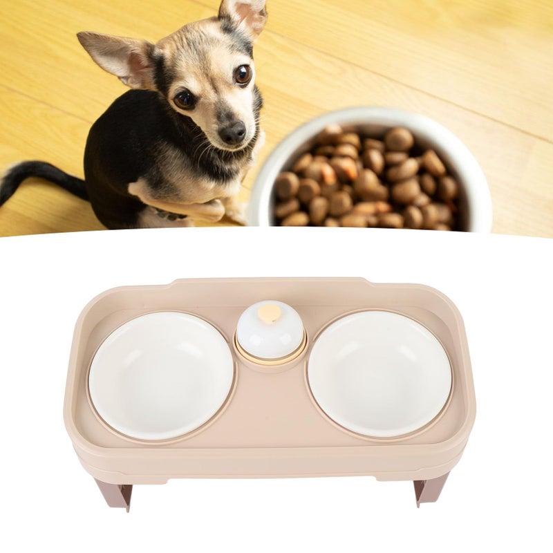 Dual Bowl Raised Pet Feeder With Splash Guard Anti Spill For Cats And Dogs - Image 4