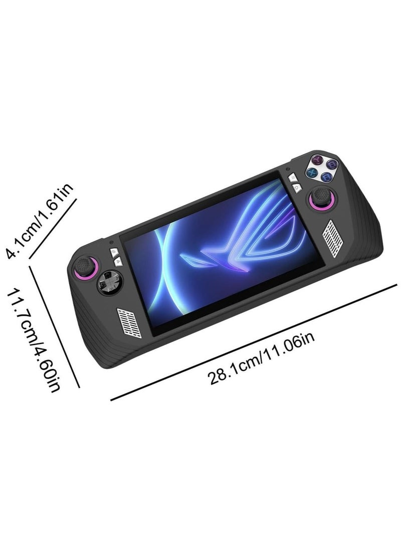 Compatible with Asus ROG Ally 2023 Handheld Game Console All-inclusive Silicone Protective Case Anti-drop Protective Case (Black) - Image 5