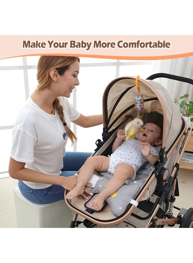 KAKIBLIN Toddler Car Seat Insert, Baby Stroller Liner Head and Body Support Pillow - Image 5