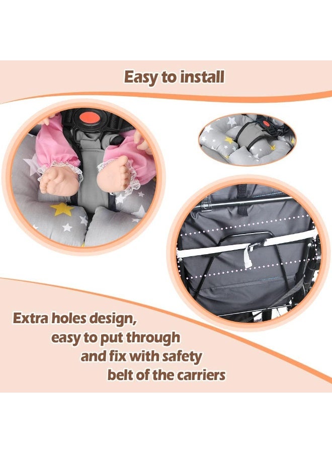 KAKIBLIN Toddler Car Seat Insert, Baby Stroller Liner Head and Body Support Pillow - Image 4