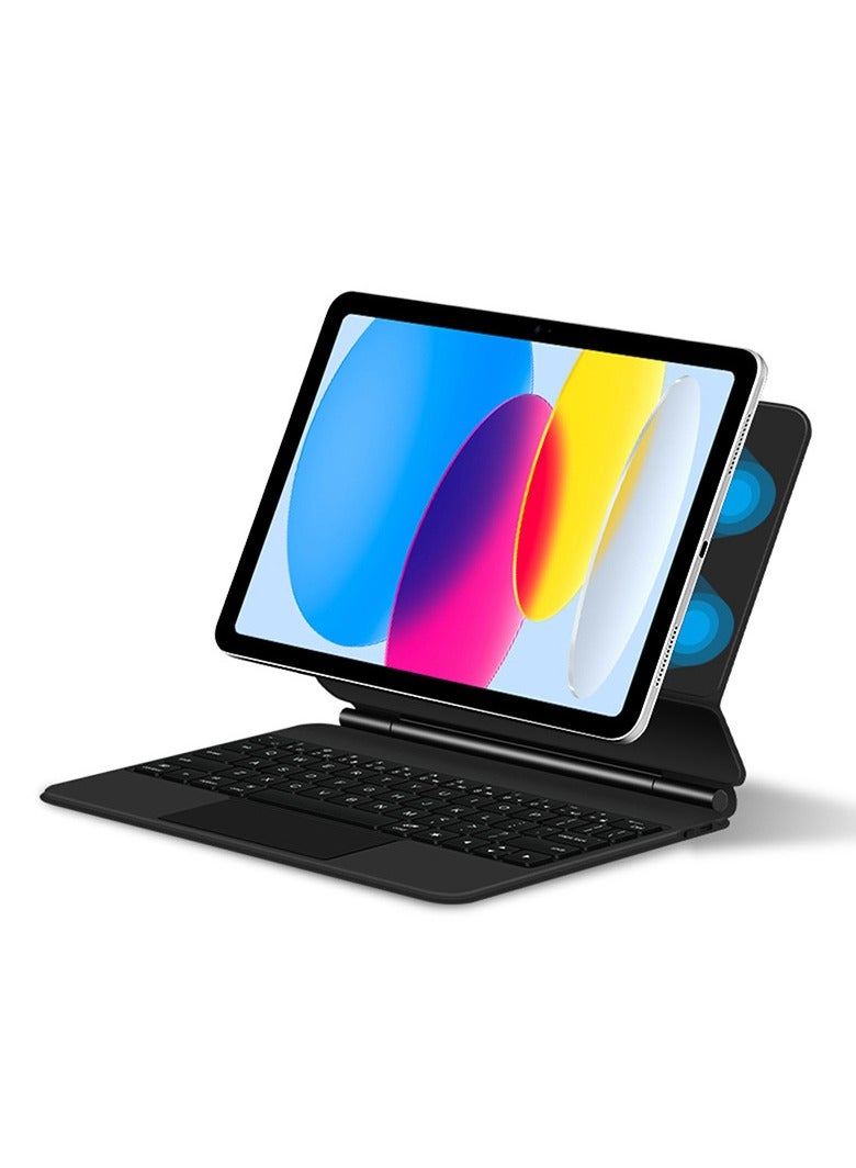 Magic Smart Bluetooth Keyboard Case Compatible with iPad (A16) 11th Generation Case 11 inch 2025 with Trackpad RGB Keyboard for iPad 11th Generation - Image 1
