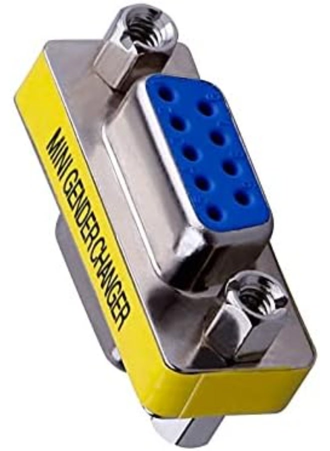 سونسر 4-حزمة 9Pin RS232 كبل تسلسلي DB9 أنثى إلى أنثى محول صغير لتغيير الجنس موصل قارنة - Image 5