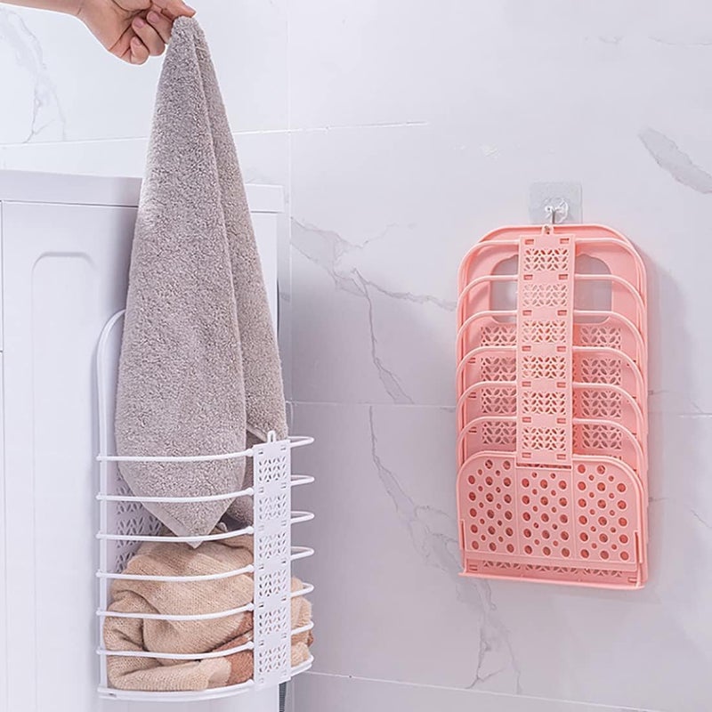 ATHA Plastic Multipurpose Hanging Laundry Basket for Washing Machine Kitchen Bathroom Kids Dirty Clothes Storage 1 Psc_Multicolor - Image 3