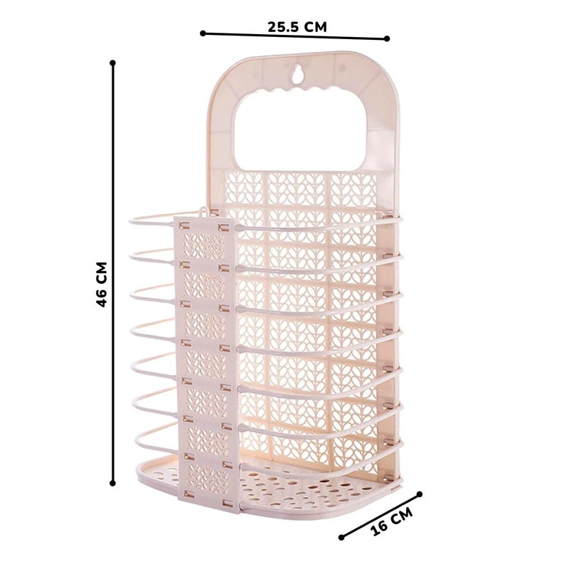 ATHA Plastic Multipurpose Hanging Laundry Basket for Washing Machine Kitchen Bathroom Kids Dirty Clothes Storage 1 Psc_Multicolor - Image 2