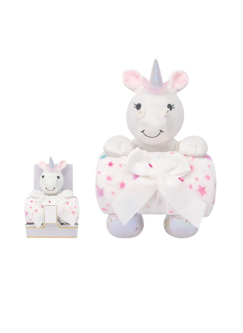 Cuddly Toy and Blanket Gift Set For Newborn 100 X 75 cm - Unicorn - pzsku/ZF447268A2013AD9837F2Z/45/_/1740404195/54da94c3-7f05-4865-887f-166f424df446