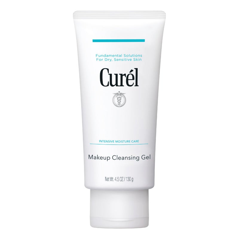 Curel جل تنظيف المكياج من كيريل للعناية بالبشرة اليابانية، مزيل مكياج العيون المقاوم للماء ومنظف وجه لطيف للبشرة الجافة والحساسة، الخطوة 1 من 2، 4.5 أونصة - Image 1