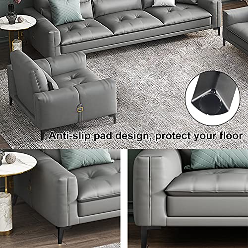 GOSCHE Metal Furniture Legs Set of 4, Matte Black Sofa Legs 6 inch, Modern Style Replacement feet for Couch Dresser Chair Bed Table Cabinet Ottoman Cupboard DIY Replacement Parts - Image 2
