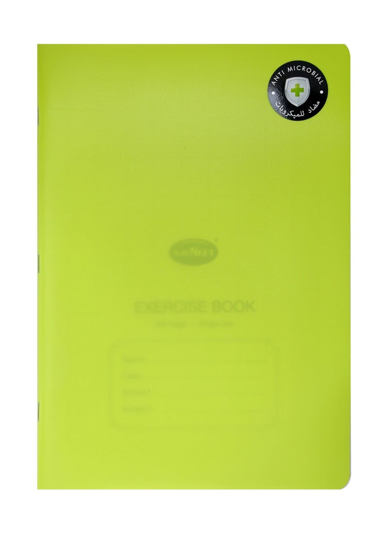 Navneet 5-Piece A4 Size Single Line Exercise Book 200 Pages With PVC Cover Green  - Image 2