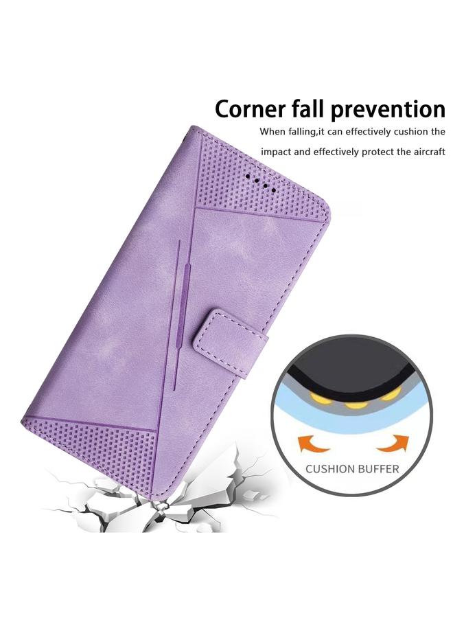 S-TOP Case For Honor X7c 4G / 200 Smart Dream Triangle Leather Phone Case with Lanyard - Image 5