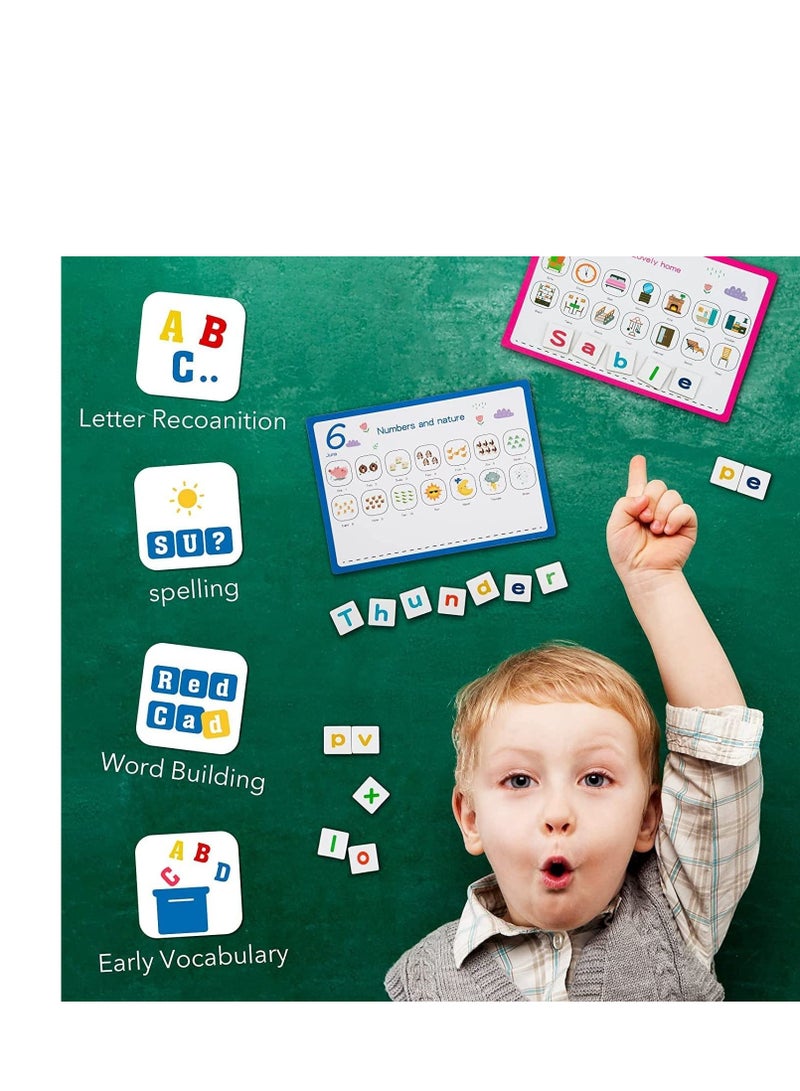 SYOSI Magnetic Letters and Numbers Alphabet ABC Fridge Magnets Flash Cards Preschool Learning Spelling Toys for 3 4 5 6 Years Old Kids Toddlers Boy Girl  - Image 2