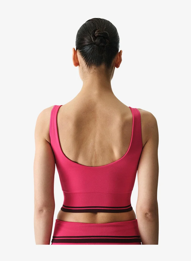 Penti Women Heart Shaped Seamless Fuchsia Top
