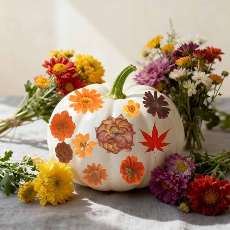 Buzidao 80Pcs Pressed Flowers, Fall Dried Flowers Natural Red Pressed Flowers Bulk for Resin Molds, Nail Art, Scrapbooking, Candle Holder, Jewelry Making, Real Dried Pressed Flowers DIY Crafts Kit - Image 3