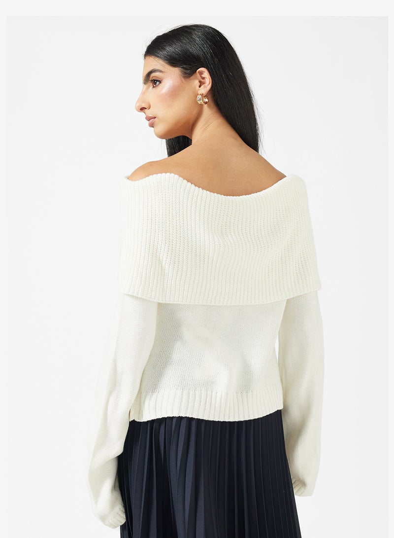 ELLA Off Shoulder Sweater - Image 2
