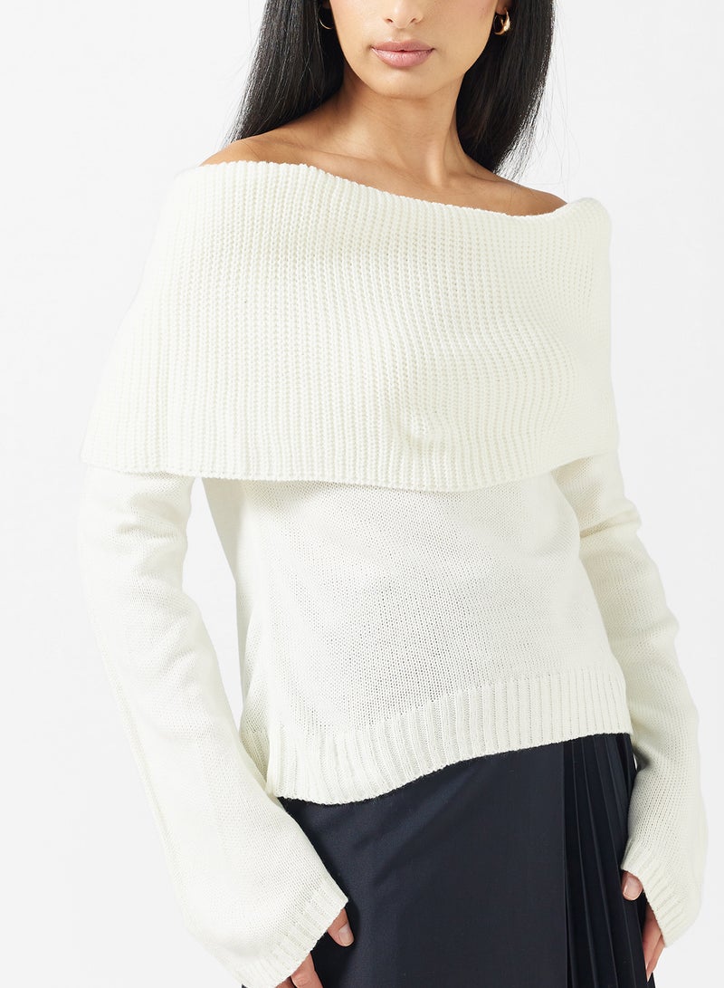 ELLA Off Shoulder Sweater - Image 3