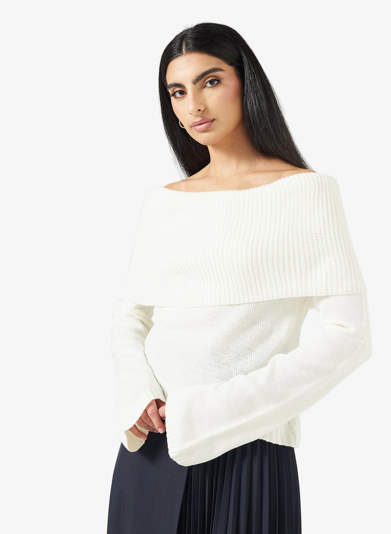 ELLA Off Shoulder Sweater - Image 1