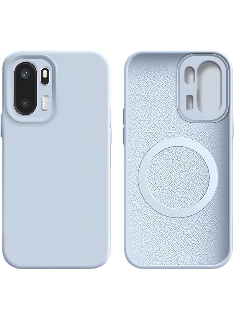 عام غطاء متوافق مع وان بلس إيس 6، [متوافق مع ماج سيف]، سيليكون سائل رفيع ناعم، حماية كاملة للكاميرا، غطاء بسيط بلون موحد. - Image 1