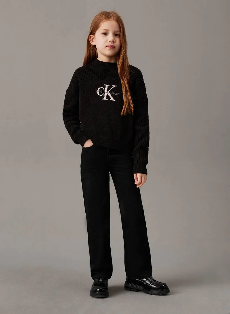 Calvin Klein Jeans Ck Black Logo Jumper for Women | Best Price UAE