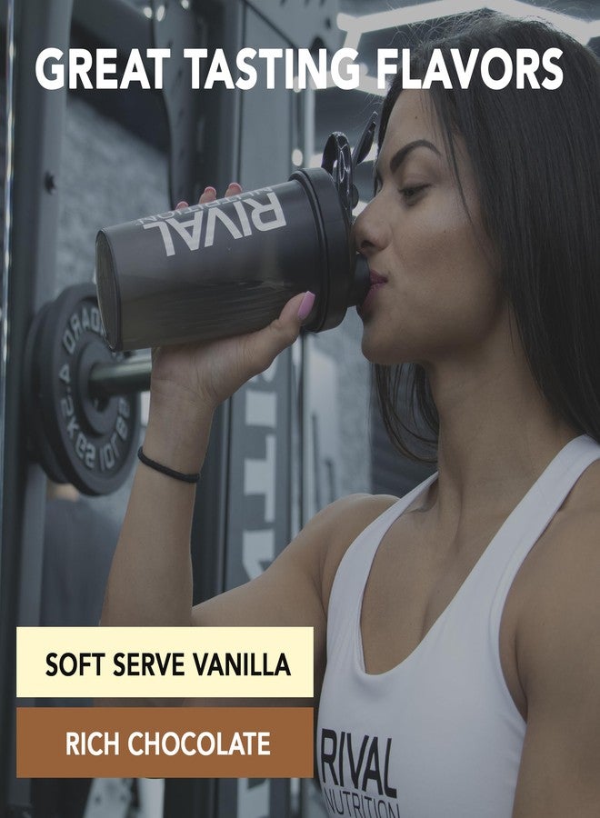 RIVAL NUTRITION مسحوق بروتين بروماسيل من رايفال نيوترشن بنكهة الفانيليا الناعمة | 5 أرطال، 69 حصة | 8 مصادر مختلفة تشمل بروتين مصل اللبن المعزول، والكازين الميسيلاري الطبيعي، وبياض البيض | 24 غرام من البروتين المستدام لكل حصة - Image 5