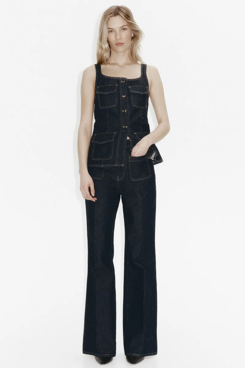 H&M Bootcut High Jeans