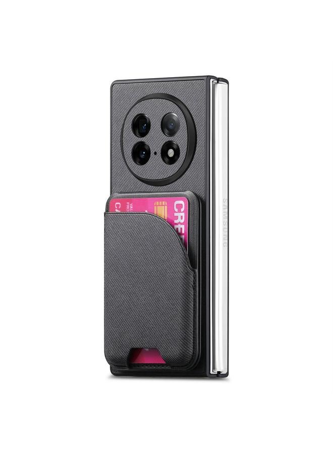 اس-توب جراب لهاتف OPPO Find N5 مصنوع من الجلد الصناعي مع حقيبة بطاقات وغطاء خلفي مغناطيسي للهاتف - Image 2