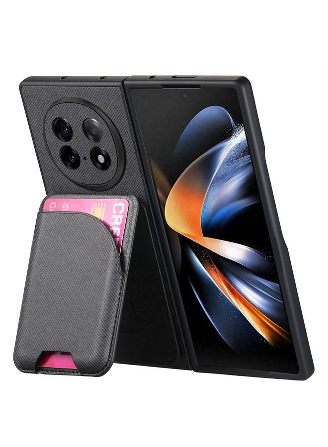 اس-توب جراب لهاتف OPPO Find N5 مصنوع من الجلد الصناعي مع حقيبة بطاقات وغطاء خلفي مغناطيسي للهاتف - Image 3