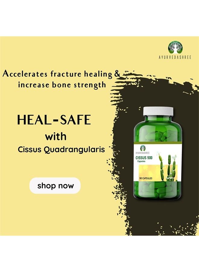 AYURVEDASHREE Asthishrunkala Powder Capsules Cissus quadrangularis 90 Capsules 500mg - Image 5