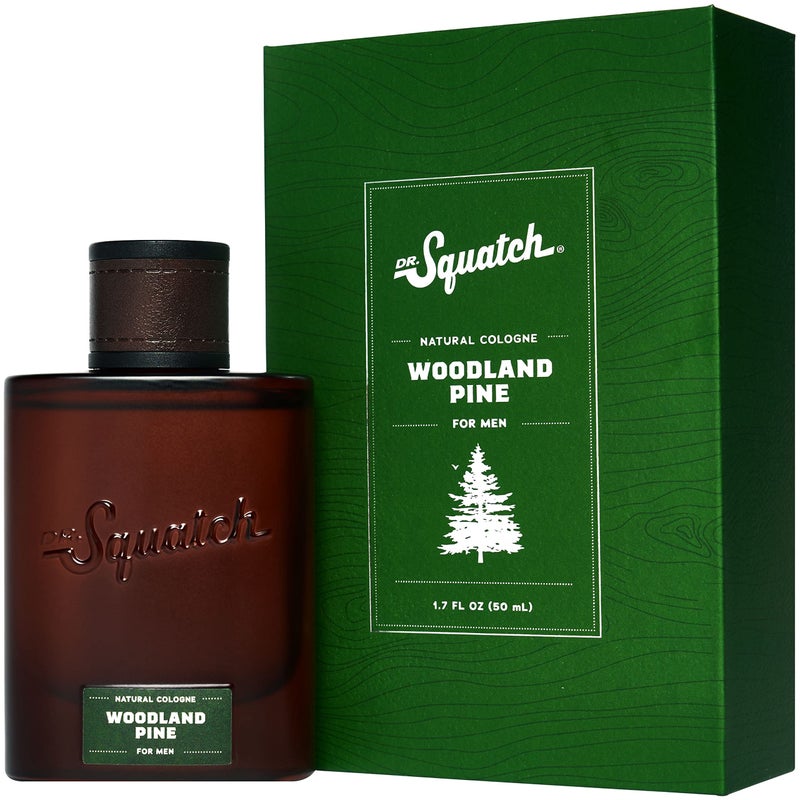 Dr. Squatch Woodland Pine Natural Cologne - Pine, cypress, and vetiver fragrance inspired by Pine Tar Bar Soap - Image 1