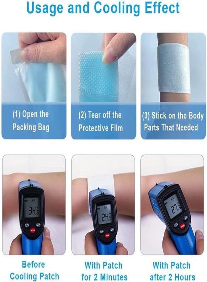 WOLTAX Cooling Gel Patch For Headache, Migraine, Fever, Stress Relief - Instant Cooling Hydrogel Pads With Menthol For Kids & Adults | Long-Lasting 8 Hours Pain Relief (Pack Of 6) - Image 4