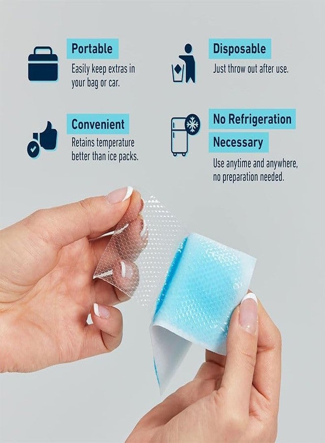 WOLTAX Cooling Gel Patch For Headache, Migraine, Fever, Stress Relief - Instant Cooling Hydrogel Pads With Menthol For Kids & Adults | Long-Lasting 8 Hours Pain Relief (Pack Of 6) - Image 2