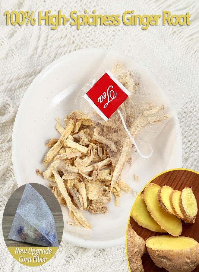ULTHMOK 60 Premium Ginger Tea Bags, Made with 100% Natural Ginger Root, Warm & Spicy, Support Digestion & Boost Immunity, No Additives & Caffeine Free. - Image 2