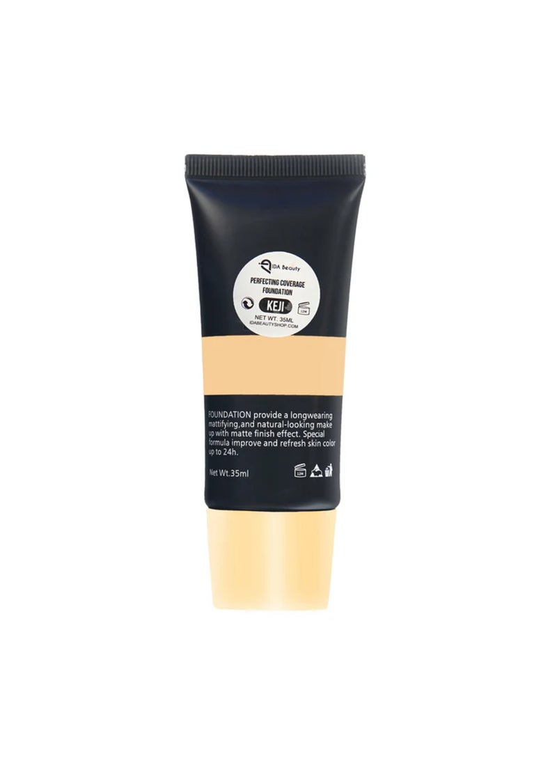 IDA Beauty - Glam It! Perfecting Coverage Foundation | Full Coverage, Matte Finish, Long-Lasting, Lightweight | Vegan, Halal, Cruelty-Free - Image 1