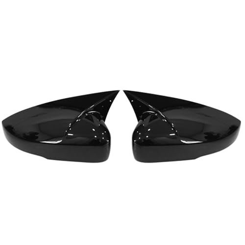 KMH Batman Style Car Mirror Caps Covers Compatible with Volkswagen Polo 2015+, Vento and Ameo Car Accessories (Gloss Black) Set of 2 Pcs - Image 3