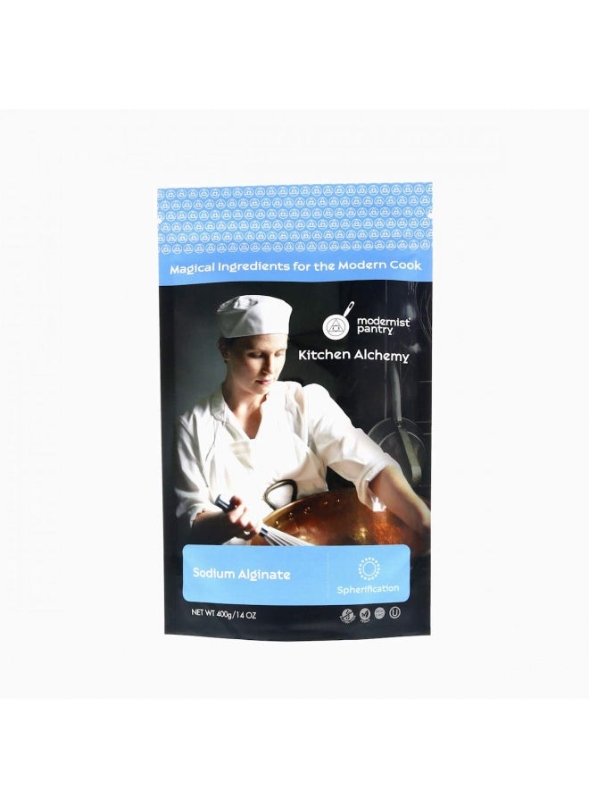 Generic - Pure Sodium Alginate (Molecular Gastronomy) ? Non-Gmo Vegan Ou Kosher Certified - 400G/14Oz - Image 1