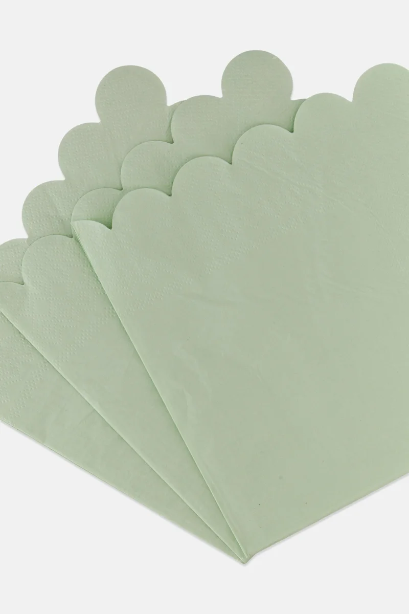 Muy Mucho 20 Piece Of Paper Napkins 32 x 32 cm, Sage Green