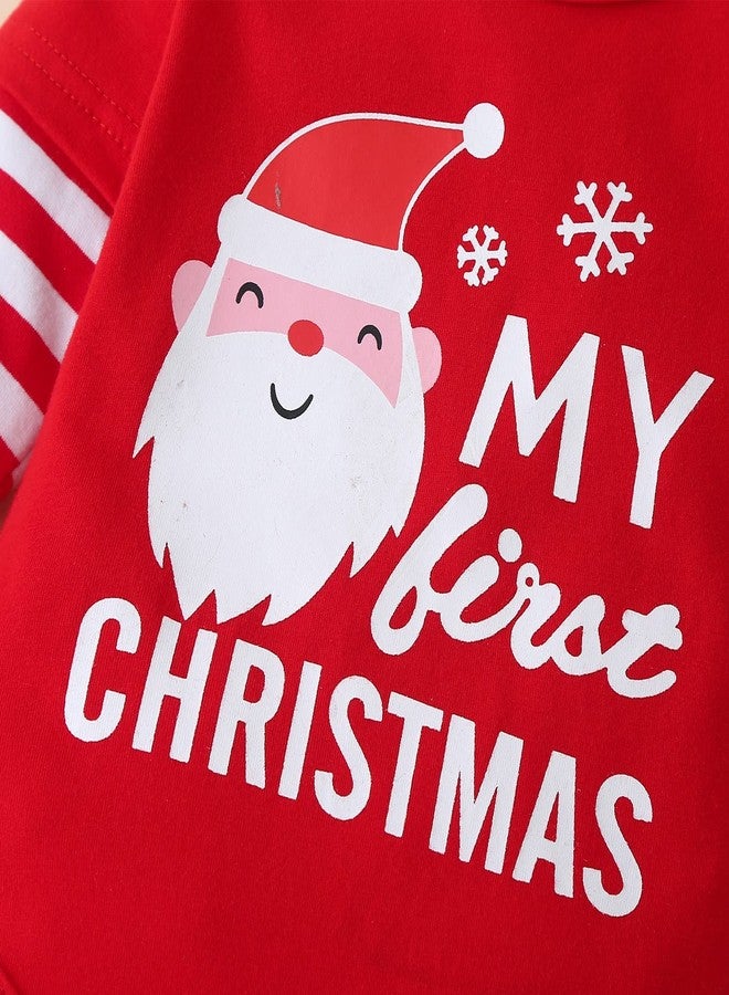 Fullfamous My First Christmas Baby Girl Boy Clothes Outfits Red Christmas 18-24 months - Image 5