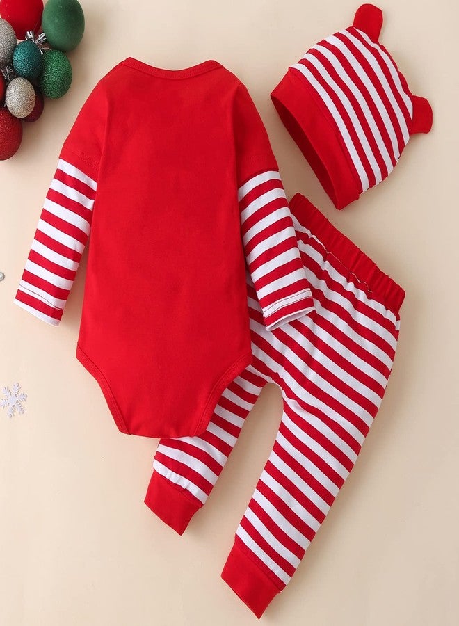 Fullfamous My First Christmas Baby Girl Boy Clothes Outfits Red Christmas 18-24 months - Image 3