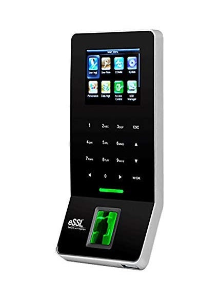 Calligraphy essl F22 WiFi Enabled Fingerprint Time Attendance Machine with Access Control Feature Lifetime Desktop Software 3000 Users 1 Lac Log Cloud Android App Weigand Support
