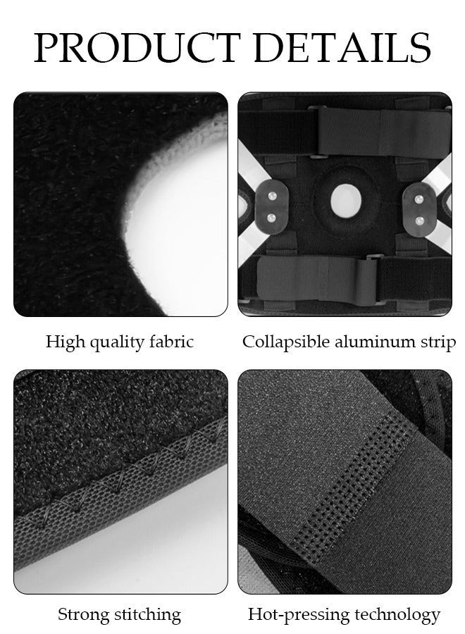 Knee Pad Knee Brace with Side Stabilizers and Patella Gel Pads Adjustable Compression Knee Support Braces for Knee Pain Meniscus Tear ACL MCL Arthritis Joint Pain Relief Injury Recovery - Image 3