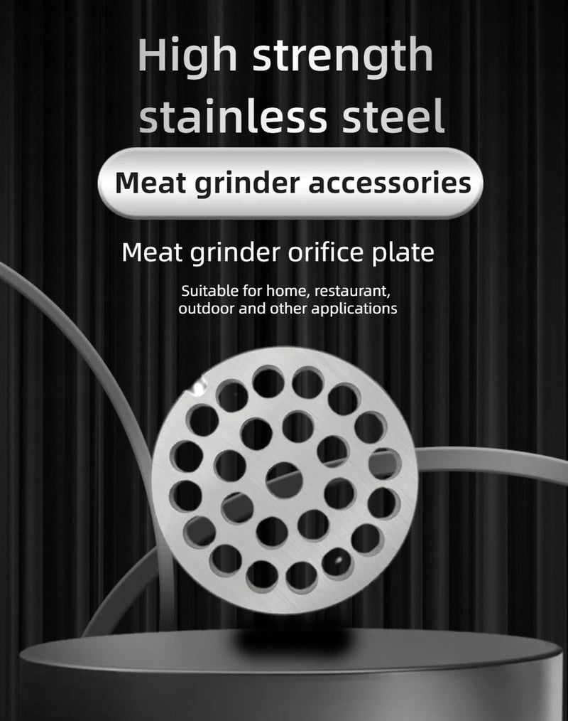 OUSTUE #12 Stainless Steel Meat Grinder Plate Discs Blades Compatible with FGA Food Chopper and Hobart, Cabelas, Weston, LEM, MTN Meat Grinders,Cutting Disks Heavy Duty (2/5 Hole Plate) - Image 3
