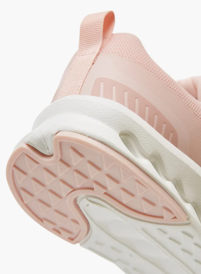 كابا Girls' Textured Sports Shoes with Hook and Loop Closure