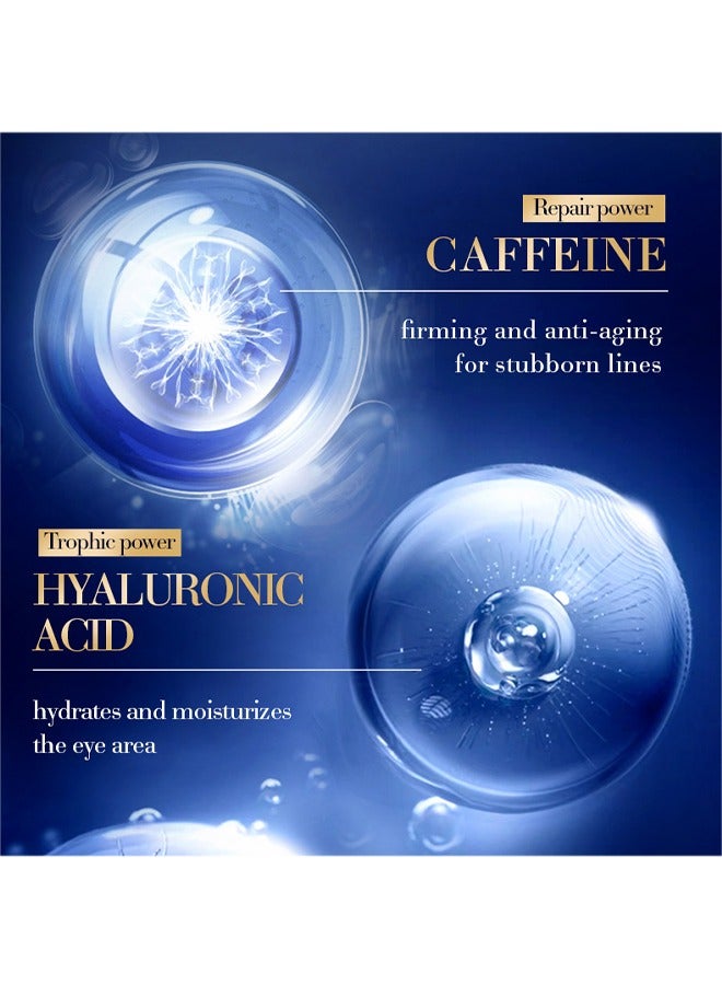 SADOER Caffeine Anti-Wrinkle Firm Eye Cream，for Dark Circles and Puffiness - Dark Circles Under Eye Treatment Serum to Reduce Wrinkles, Fine Lines, and Eye Bags, Hydrate Eye Area 20g - Image 2