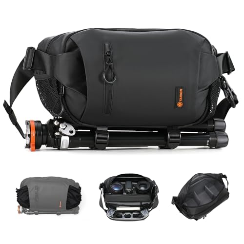 TARION Urban Camera Sling Bag - Waterproof 5.5L Crossbody Bag with Expandable Wet/Dry Separation Pocket & Tripod Strap - XProber - Image 1