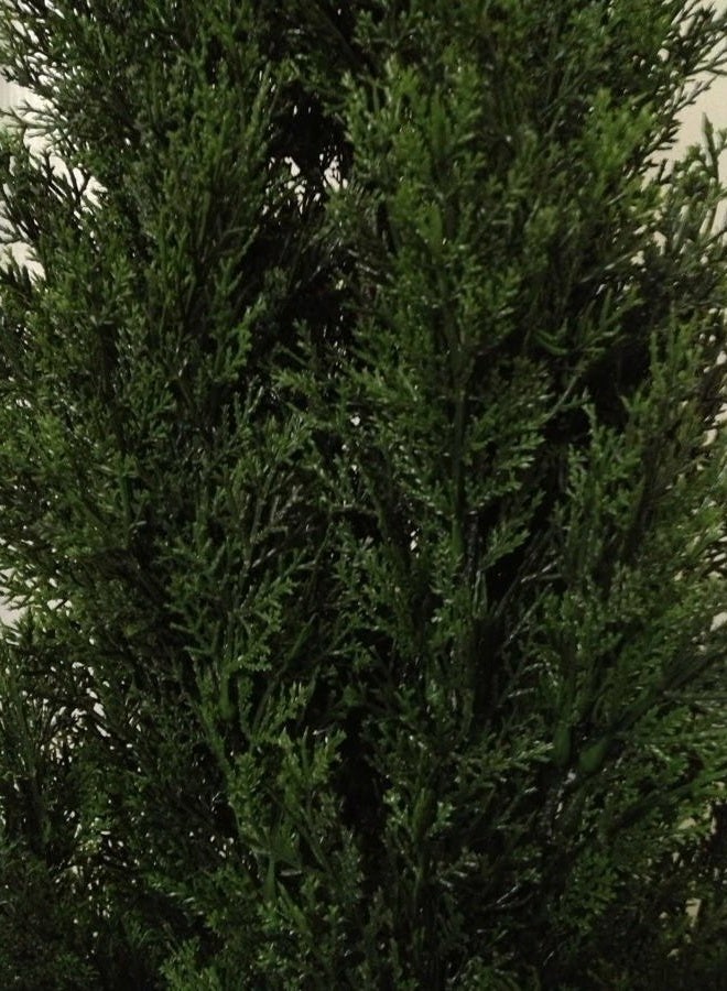 TRESIL Two 3 Foot Outdoor Artificial Cedar Trees Potted Plants - Image 2