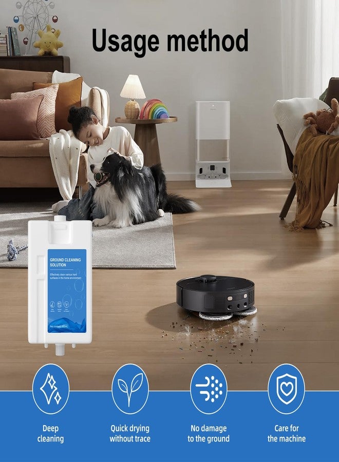2Pcs Compatible with Dreame Cleaning Solution, Multi-Surface Floor Cleaning Solution Compatible with Dreame L20 Ultra Robot Vacuum (31.74 Fl Oz) (2 bottle) - Image 4