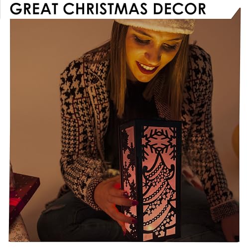 SOLOBOLO Christmas Decoration Items Light Box | Xmas Table Candles Lights Decor | Christmas Lanterns | Christmas Decoration Candle Holder - Image 4