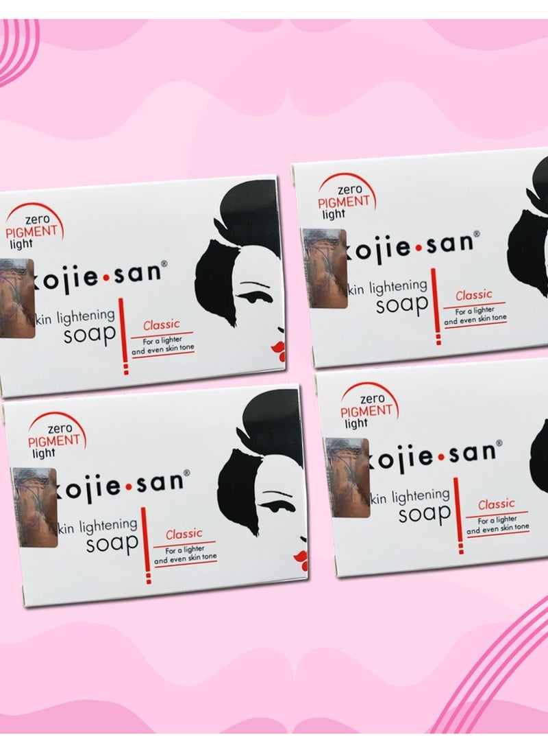 KOJIC ACID Pack Of 4 Skin Lightning Acid Soap 135*4grams  - Image 3