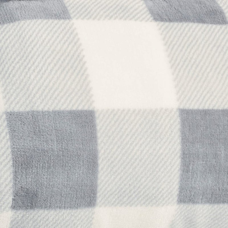 Eddie Bauer - Twin Size Blanket, Ultra-Soft Plush Bed Blanket with Faux Shearling Reverse, Throw Blanket for Couch & Bed (Mountain Plaid Chrome Grey) - Image 3